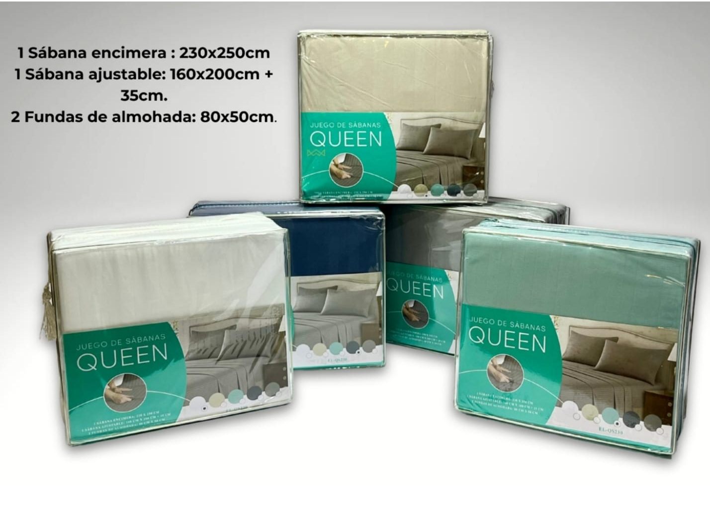 Juego de sábanas queen