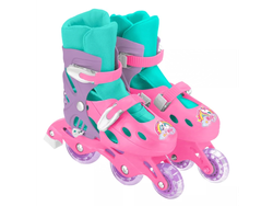 Rollers unicornio bota regulable con luz
