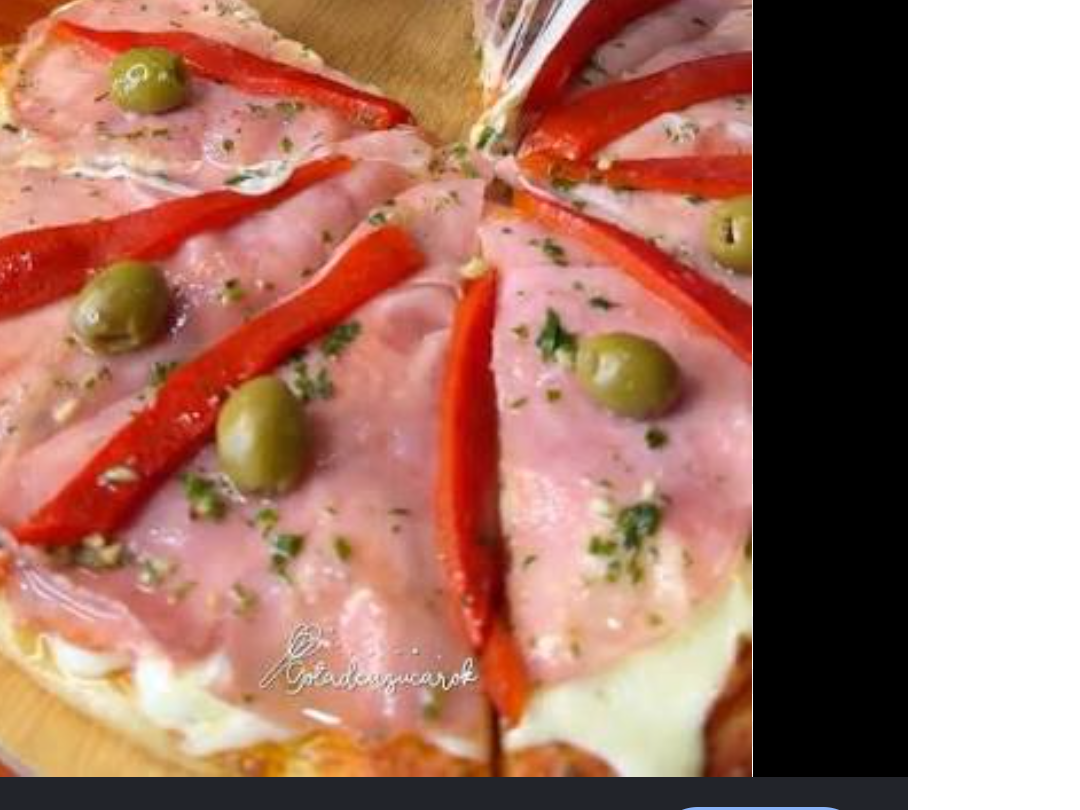 Pizzas de jamón y morrón