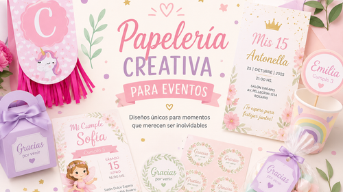 Papelería Creativa para Eventos