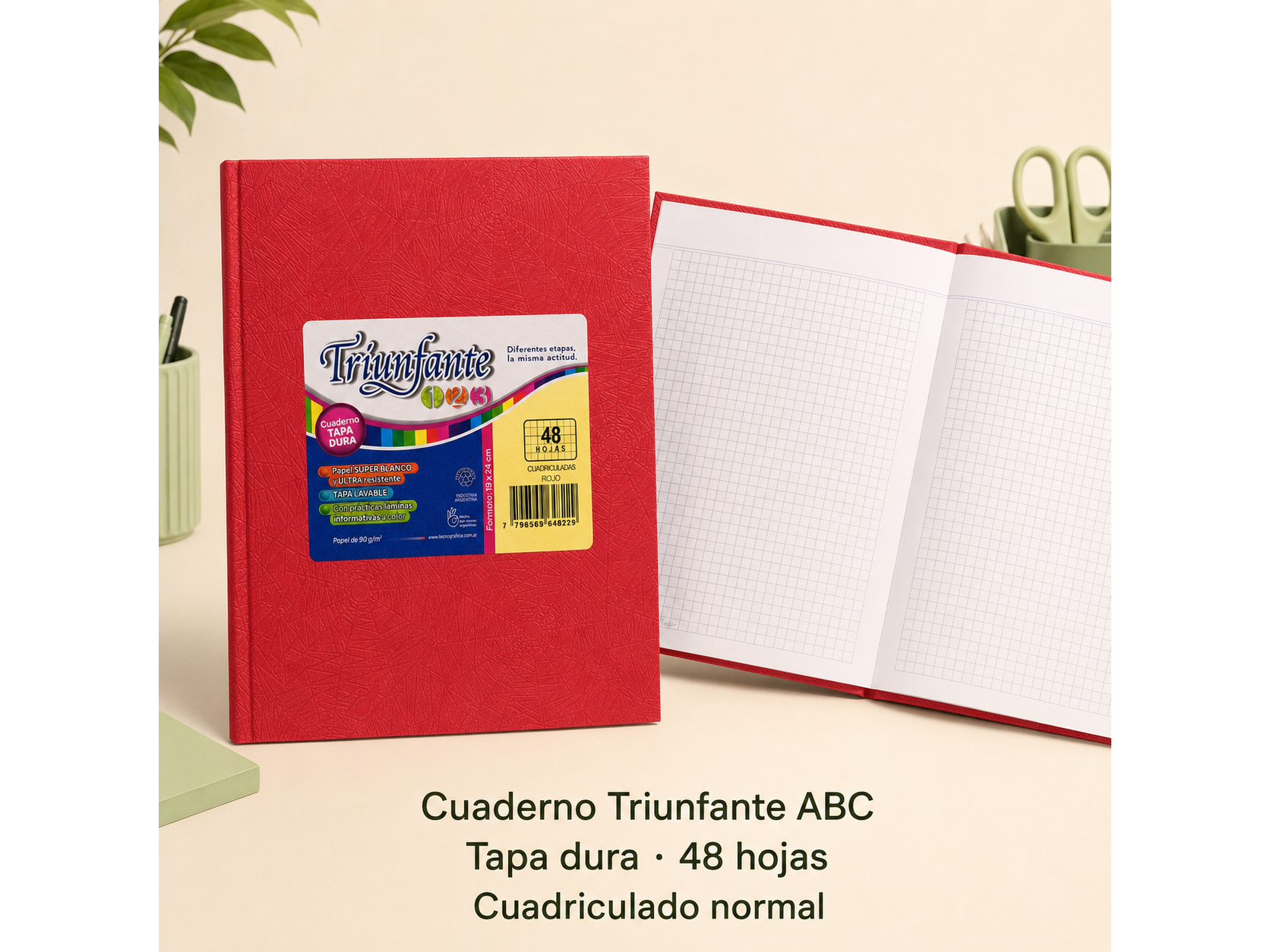 Cuaderno Triunfante ABC Cuadriculado Normal