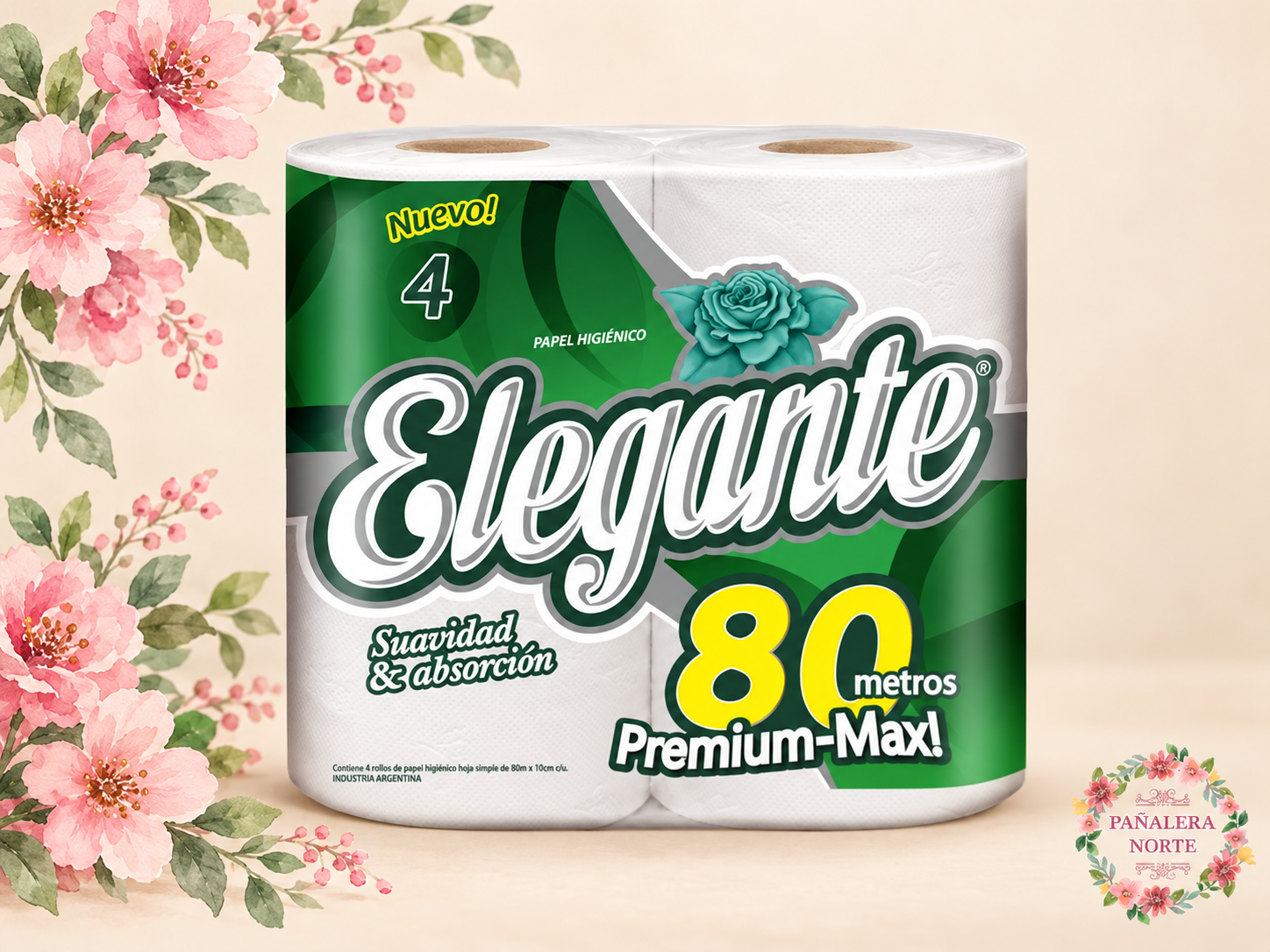 Papel Higiénico Elegante 4x 80 metros