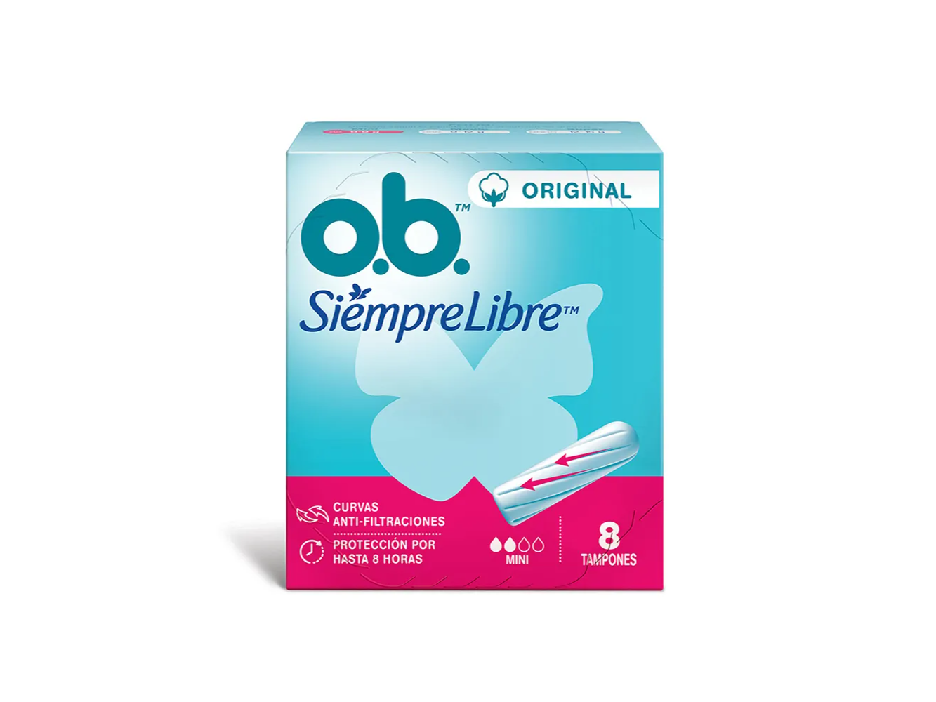 Tampones Siempre Libre o.b. x8u