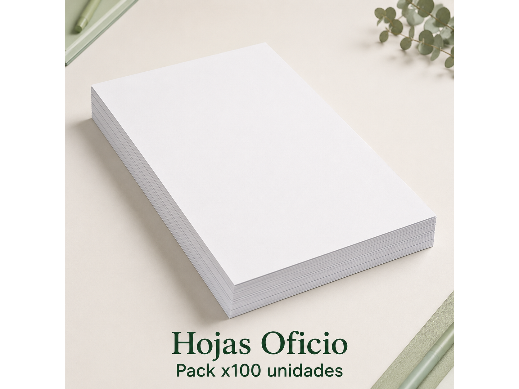 Hojas Oficio, pack x100