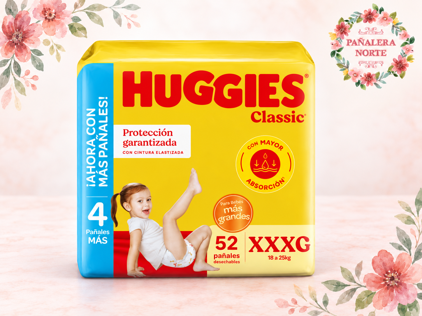 Triple Protección Classic + 4 Pañales