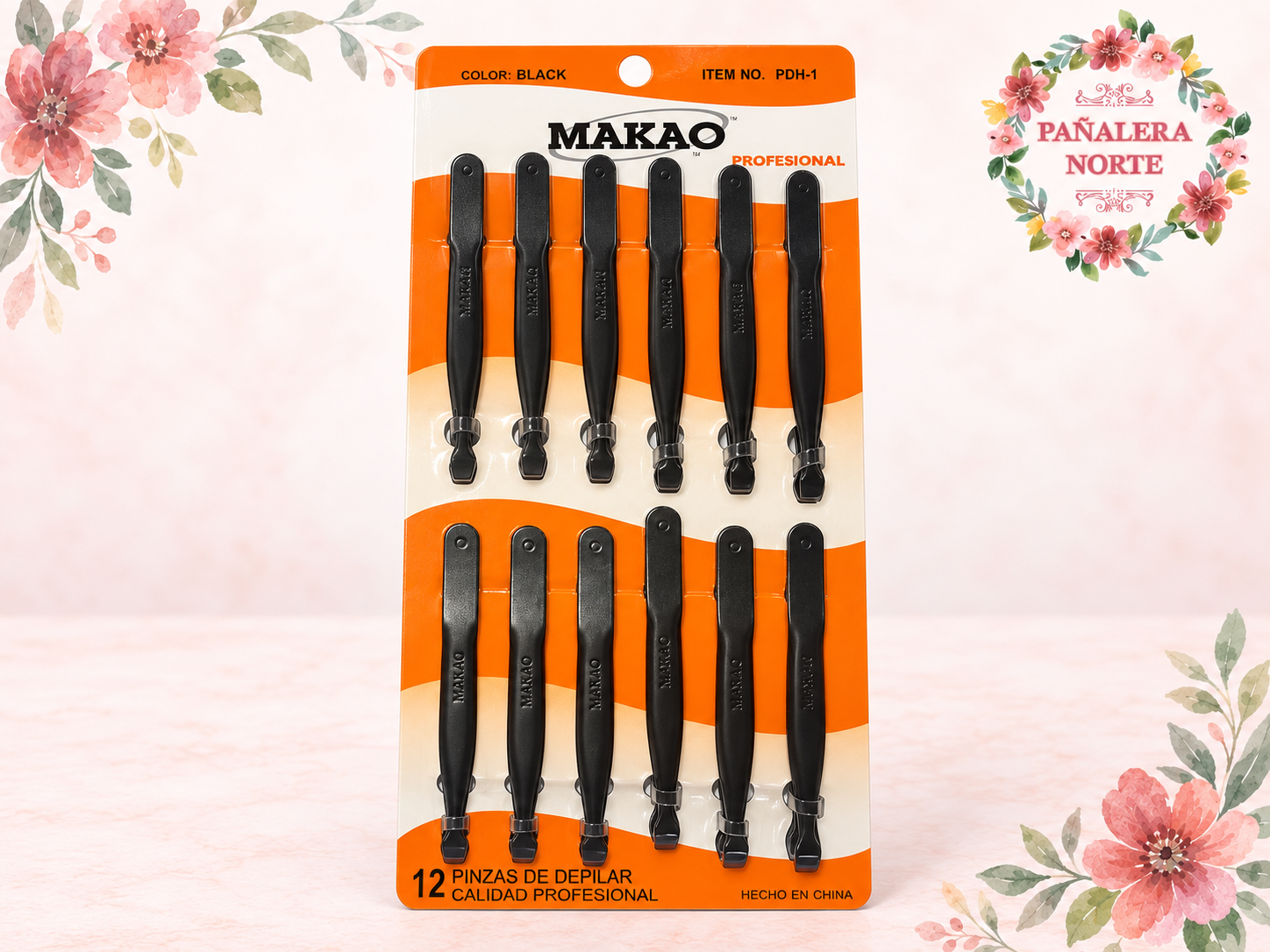 Pinza De Depilar Negra Macao