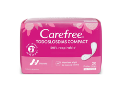 Protectores Diarios Carefree Sin Perfume x20u