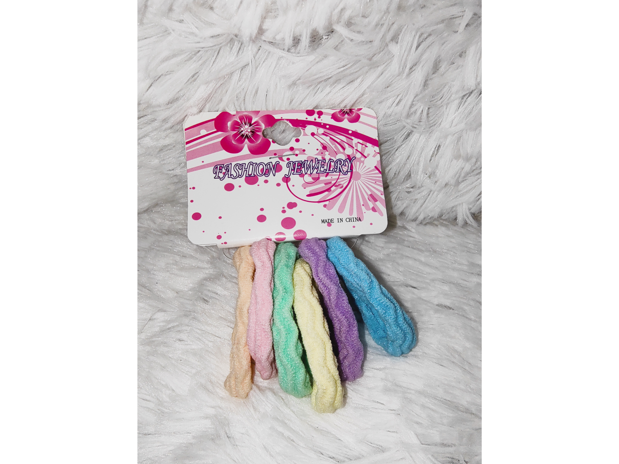 Set x6 colitas pastel