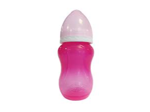 Mamadera Tonalizada Boca Ancha Con Antideslizante x250ml
