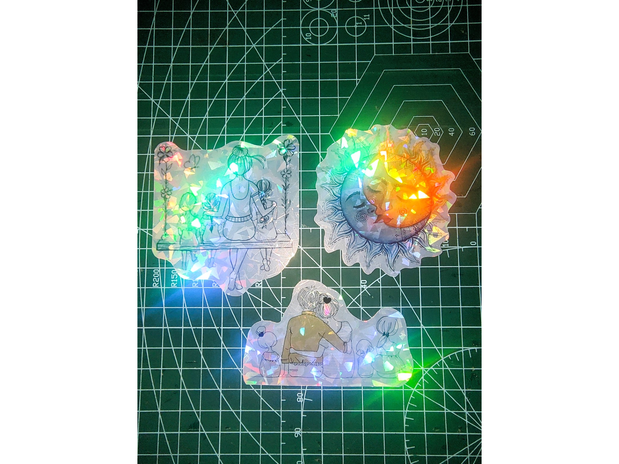 Stickers Holográficos 8cm