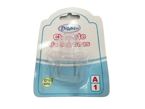 Chupete Silicona Transparente Anatómico TALLE 1