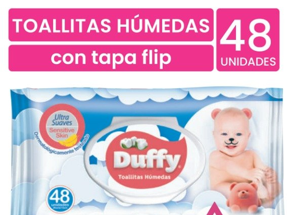 Duffy con Tapa Flip x48 toallitas