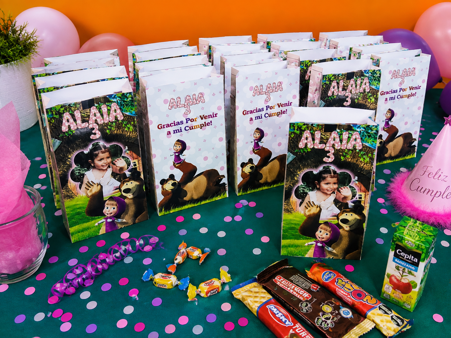🎂Bolsitas Golosineras Grandes Personalizadas