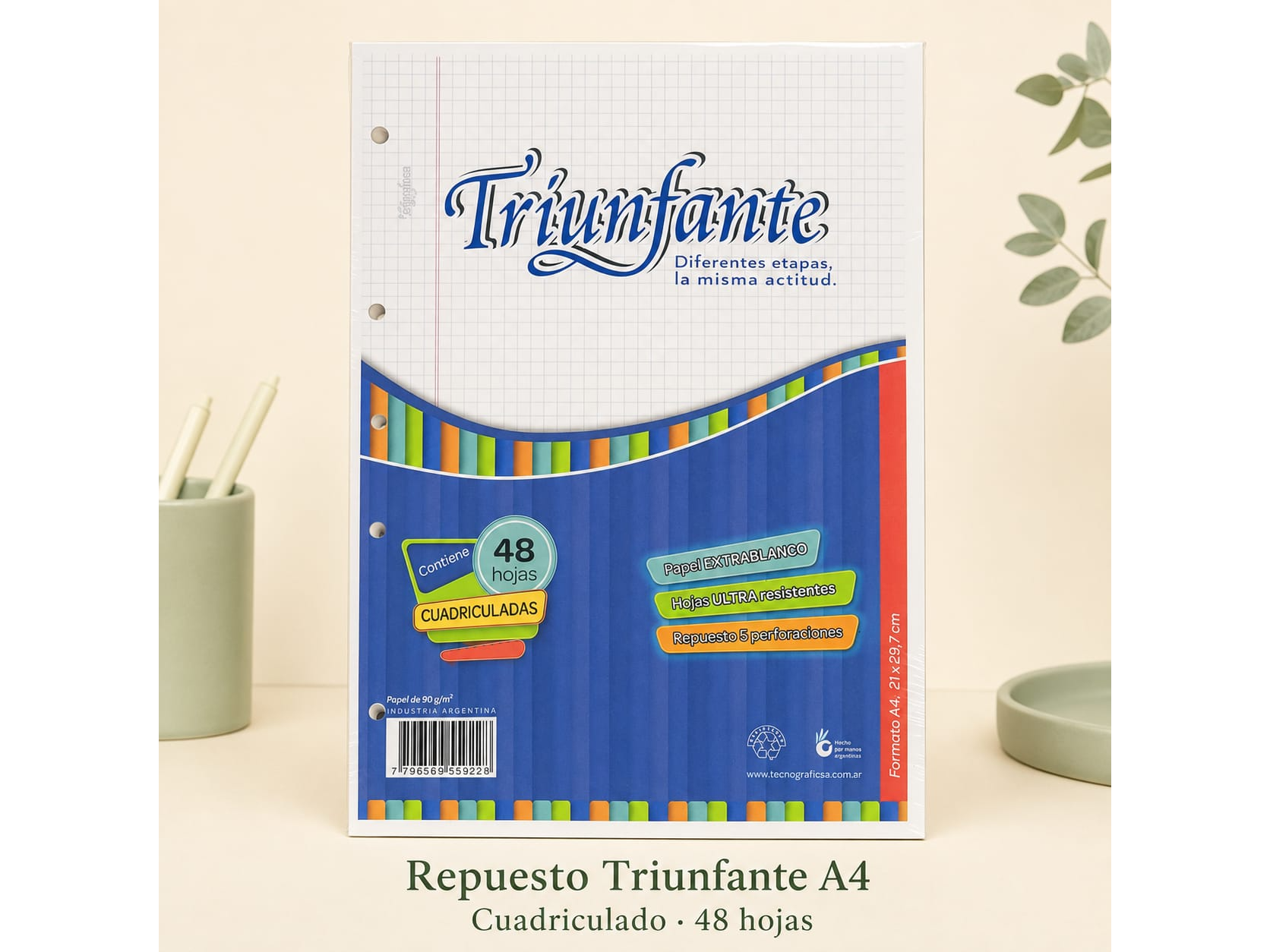 Repuesto Triunfante A4 – 48 hojas