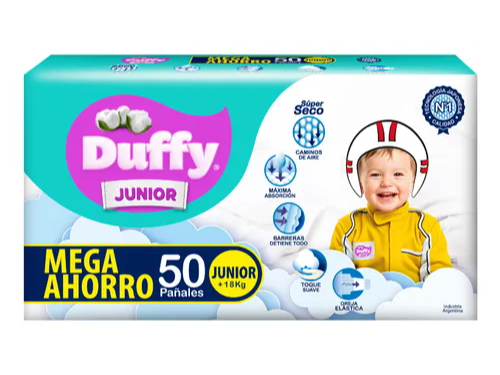 Duffy JUNIOR Superpack x50 pañales