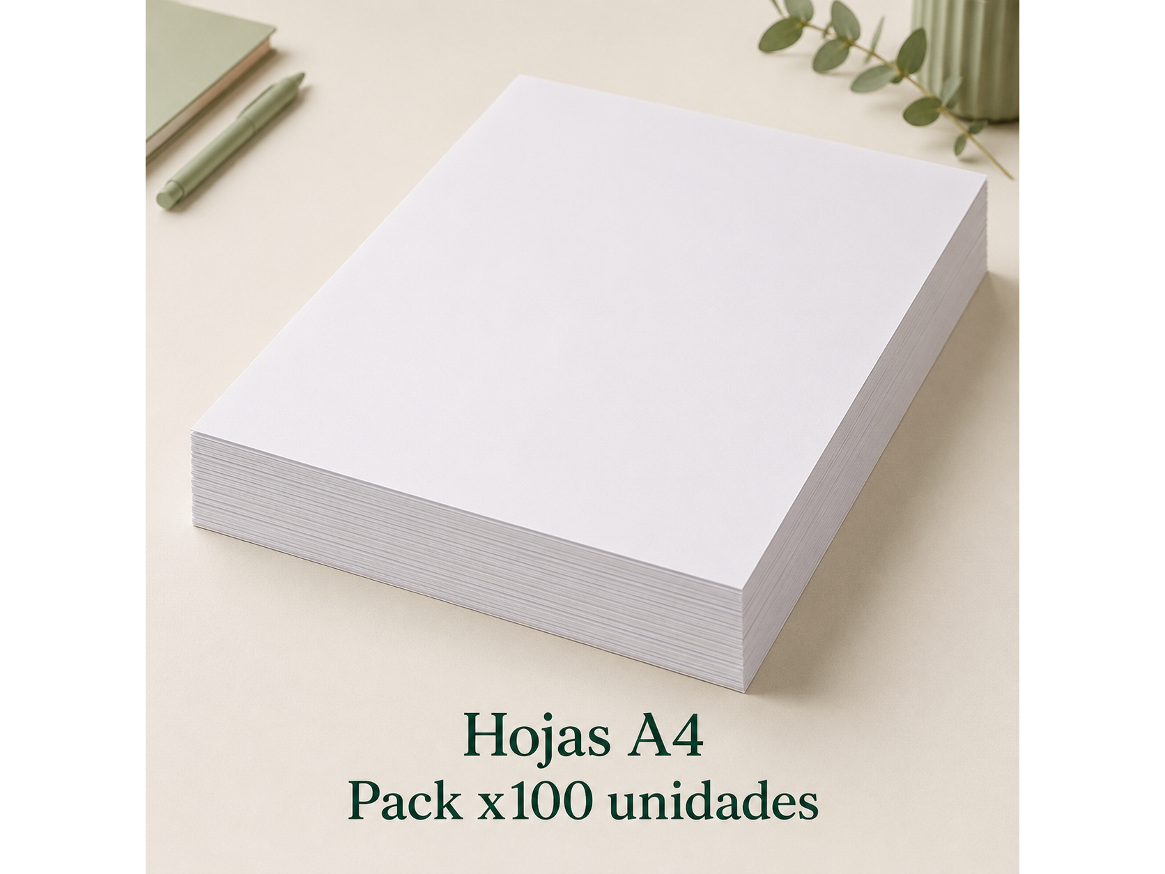 Hojas A4, pack x100