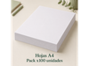 Hojas A4, pack x100