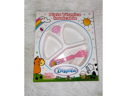 Plato térmico Involcable con Cubiertos