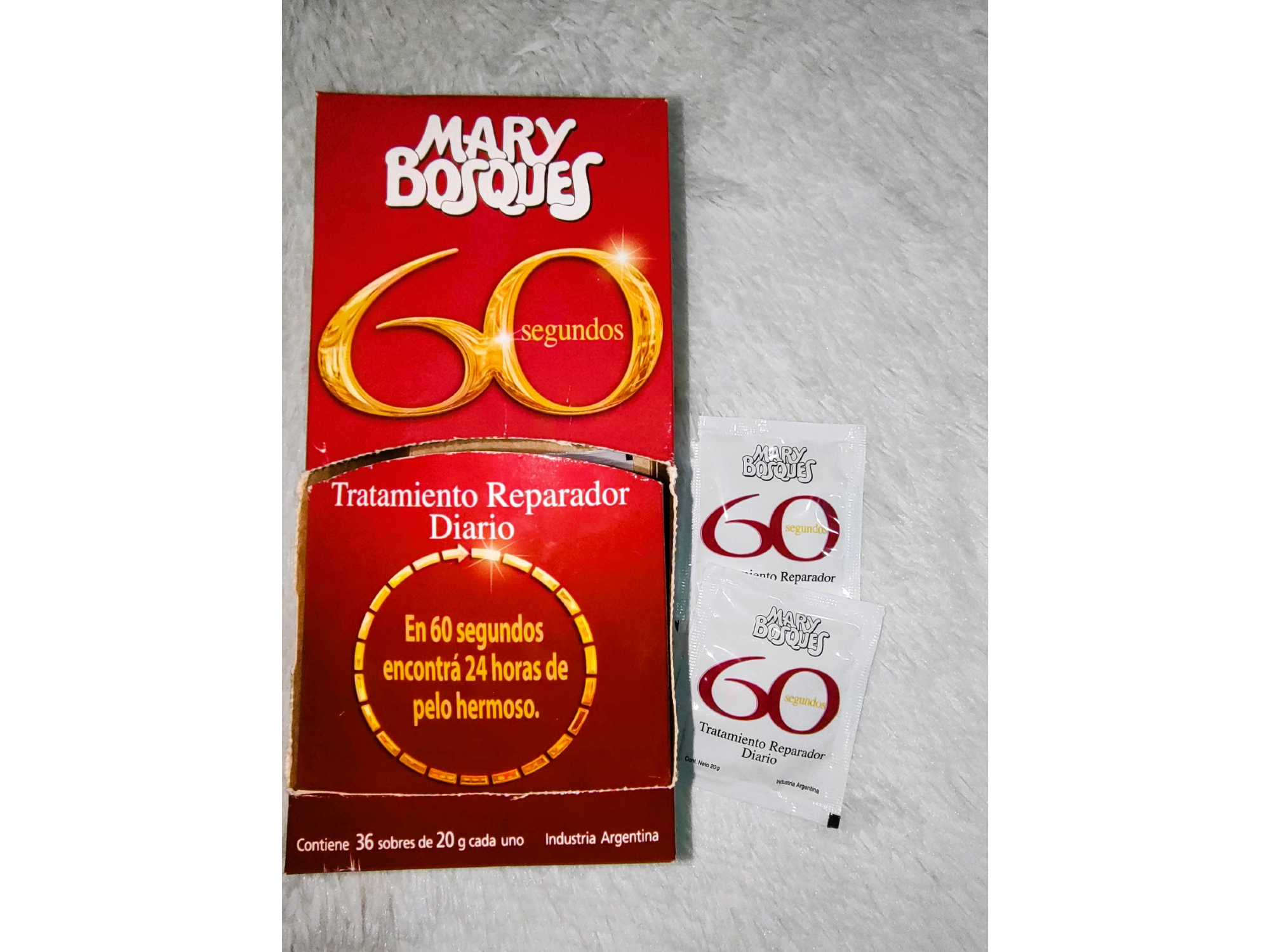 Sachet 60 segundos Mary Bosques x20grs