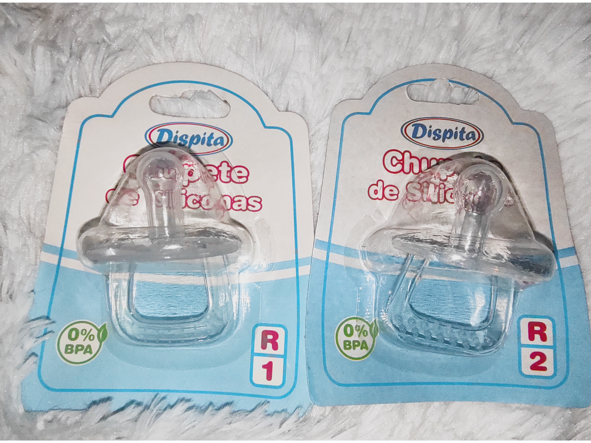 Chupete Silicona Transparente Redondo TALLE 1