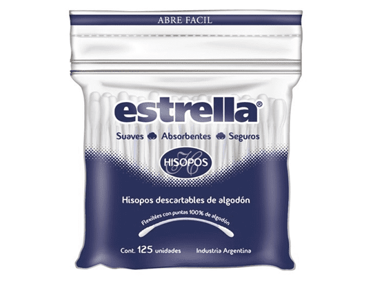 Estrella Bolsa ziploc x125u