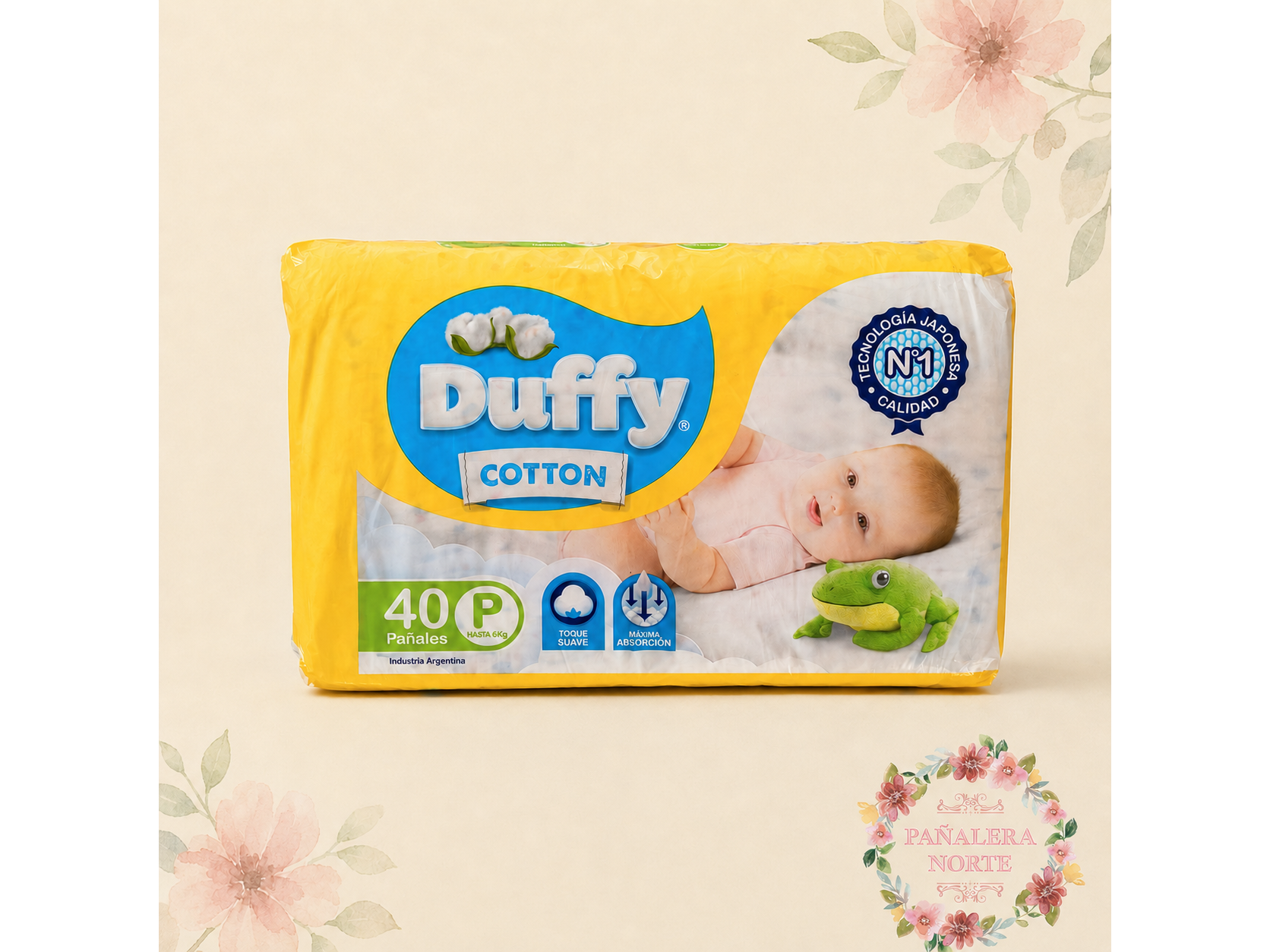 DuffyCotton Talle P x40 pañales
