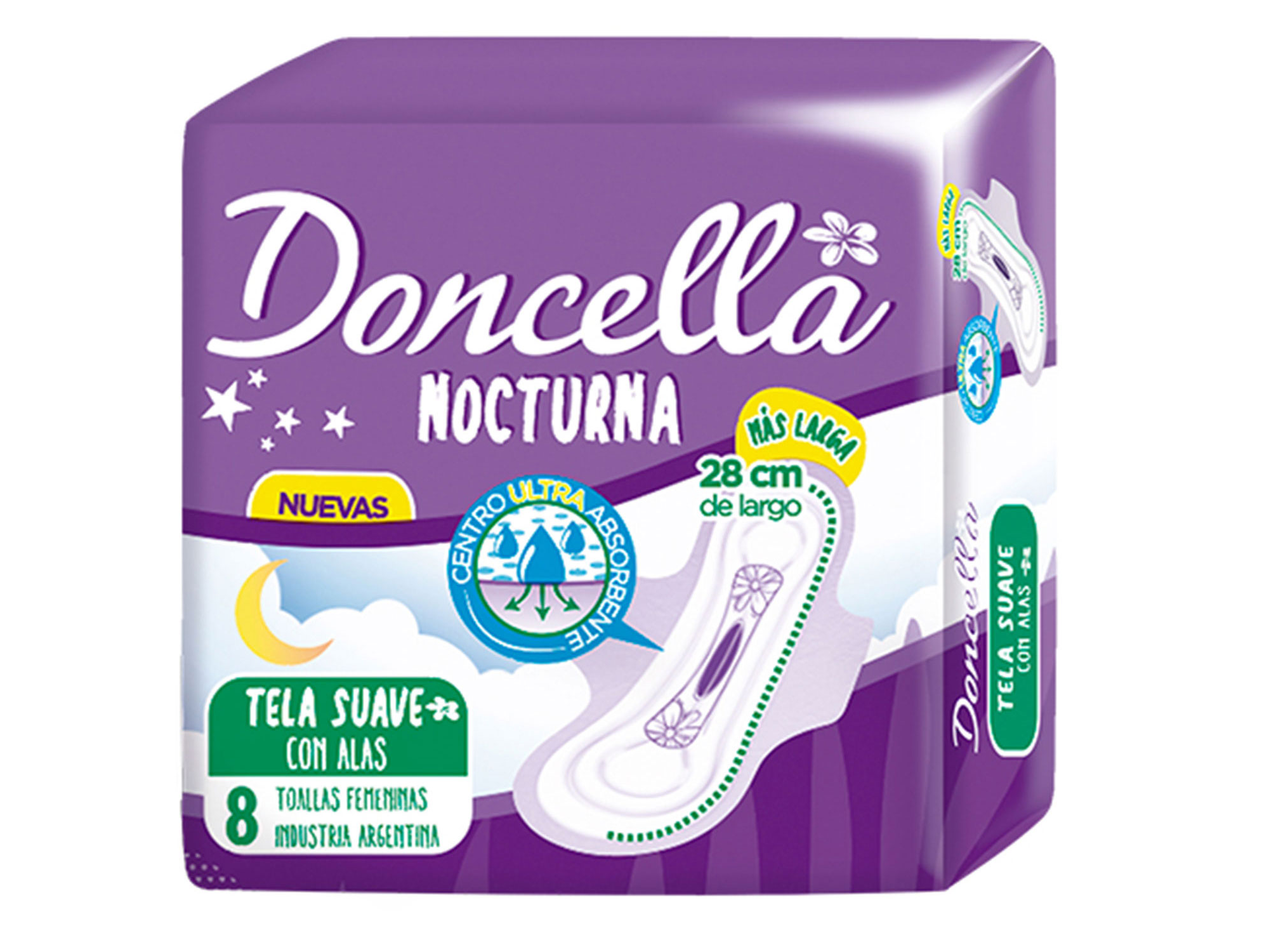 Toallitas Nocturas Doncella x8u