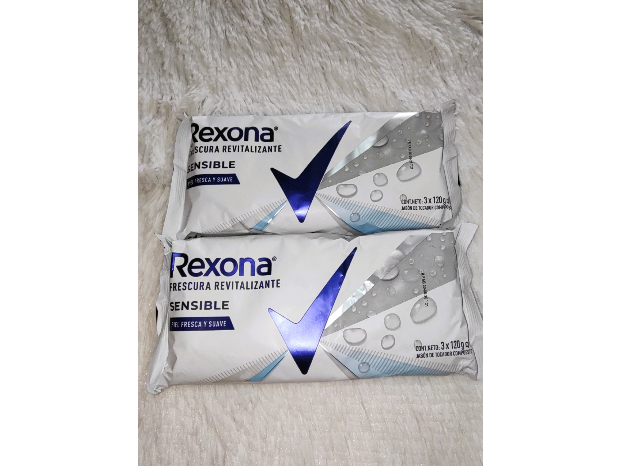 Rexona x3unidades de 120grs