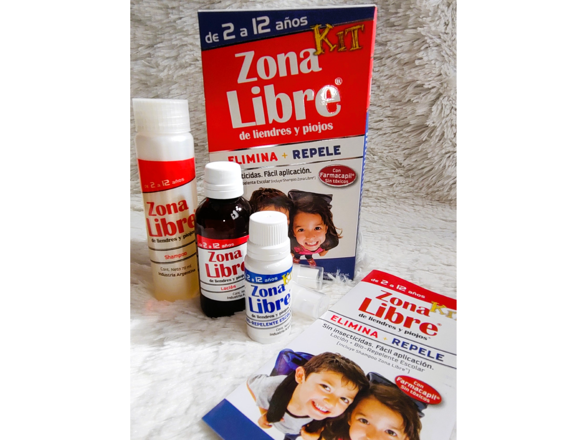 Zona Libre de Liendres y Piojos KIT Elimina y Repele