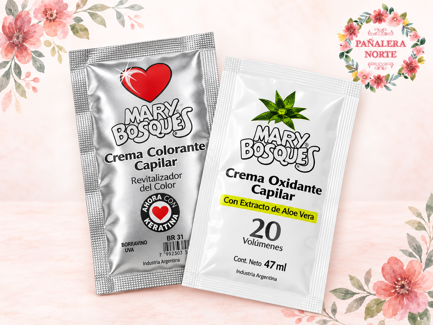 Sachet de Tintura Mary Bosques + Activador 20vol