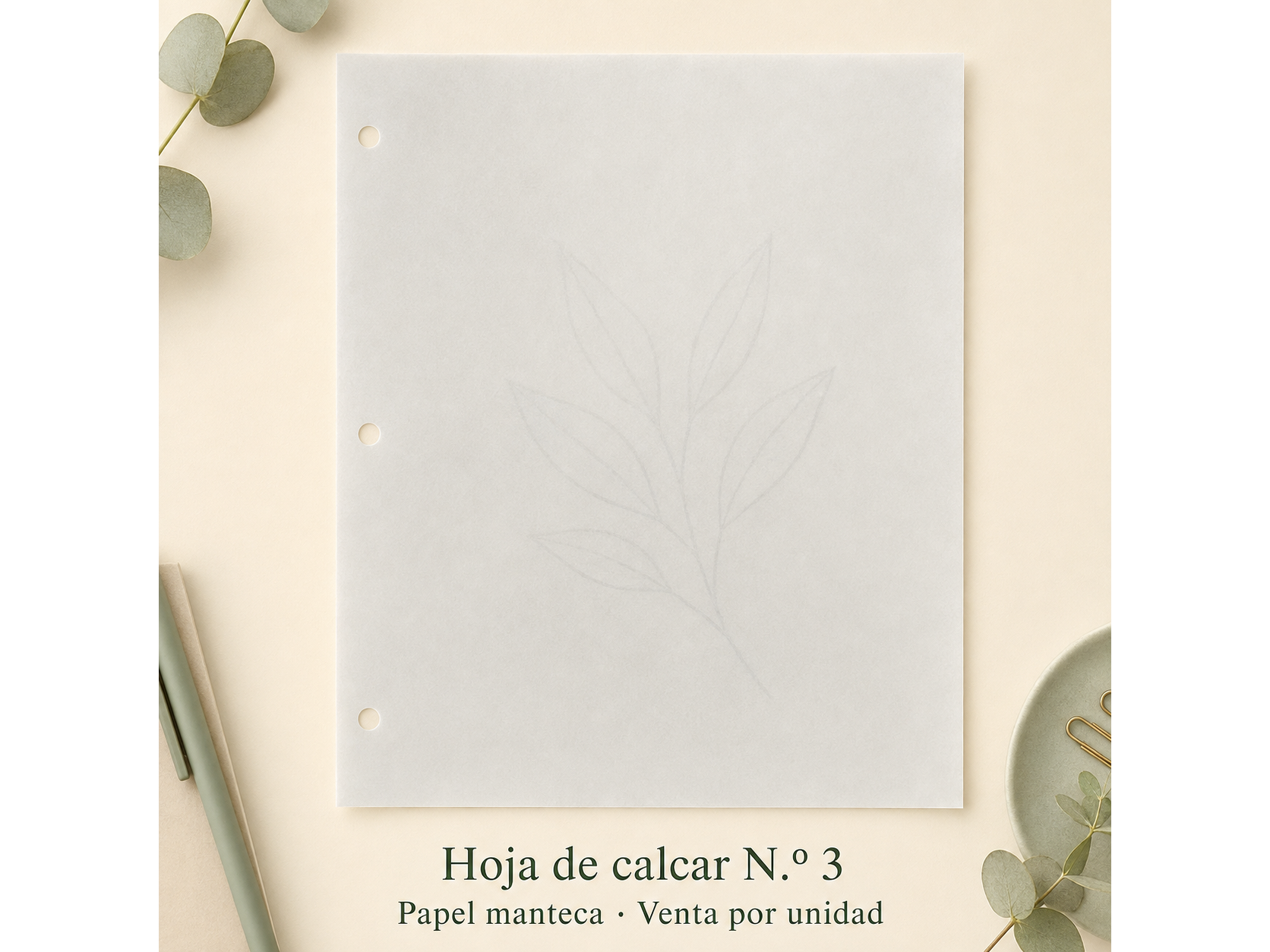 Hoja de calcar N.º 3 suelta