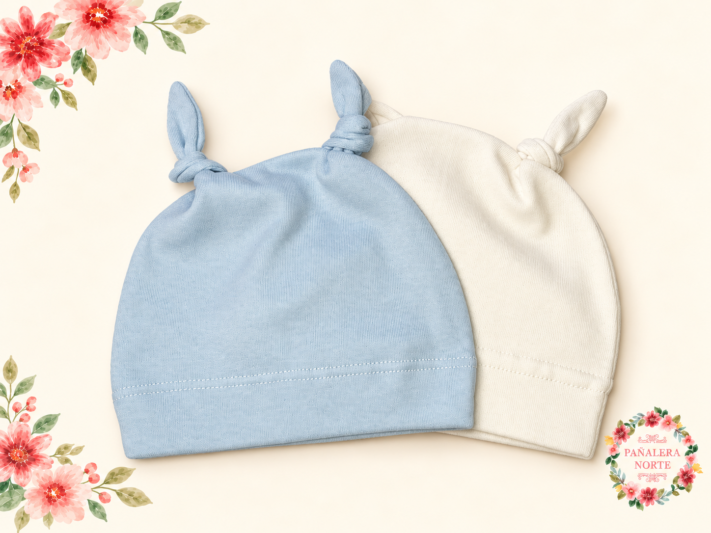 Gorritos con 2 nuditos Algodón