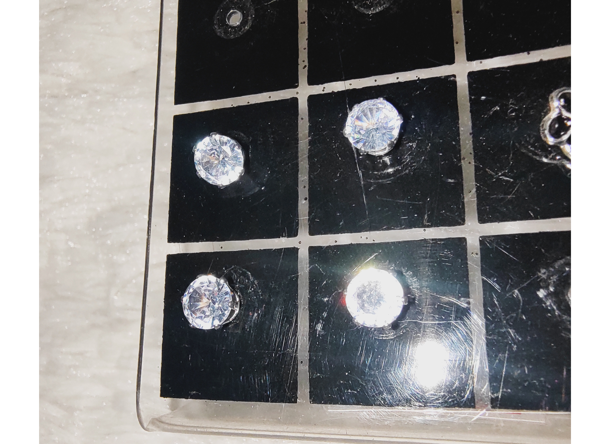 Strass blanco chico x Par