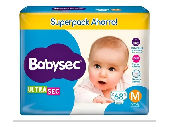 Ultrasec Pack Ahorro Talle M x68 pañales