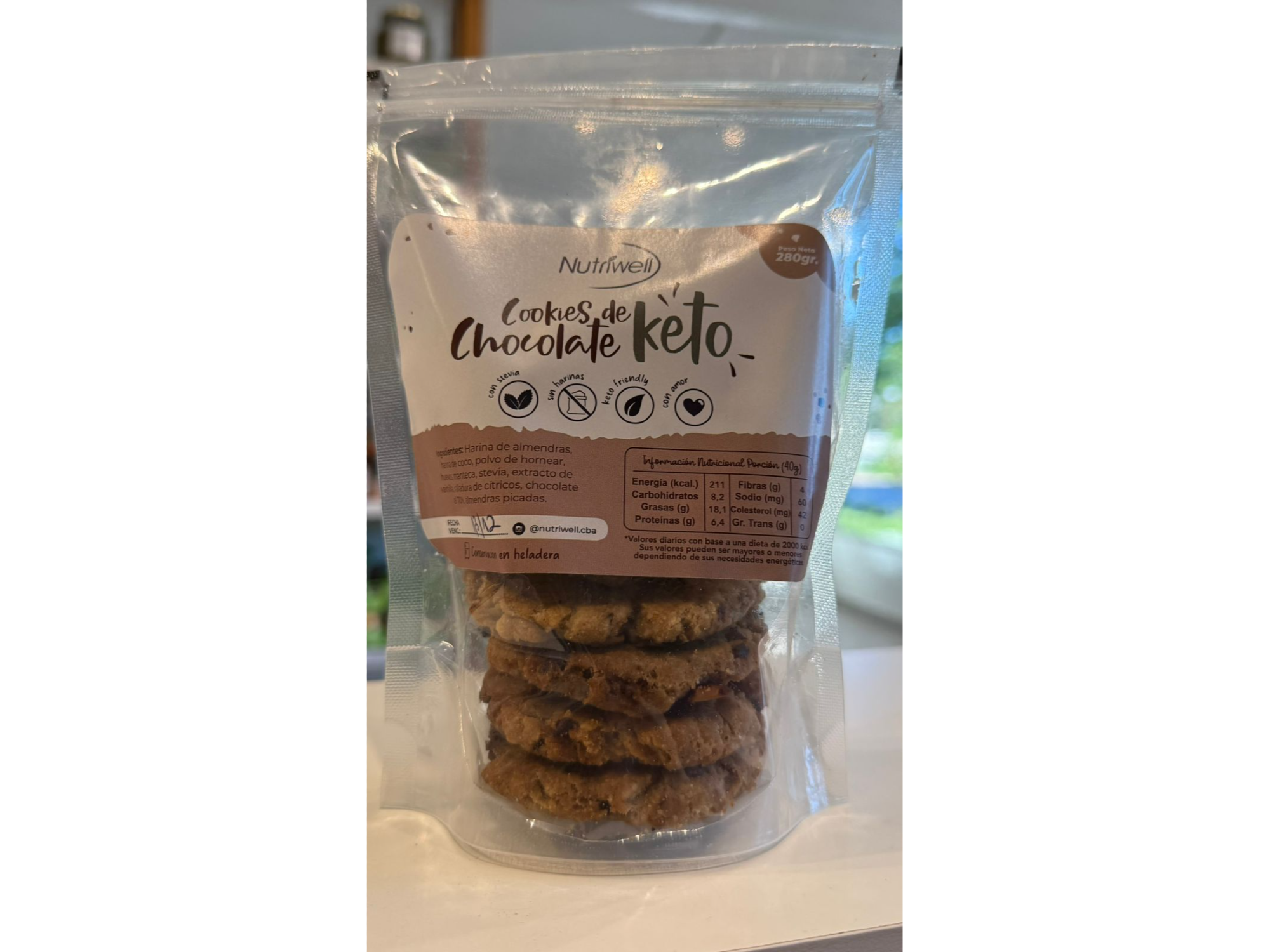 Cookies de chocolate keto - NUTRIWELL
