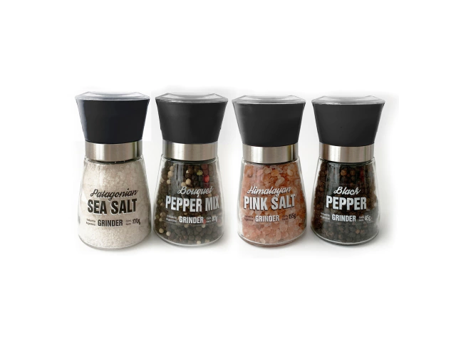 Molinillo corto vidrio gris - RICCO GOURMET