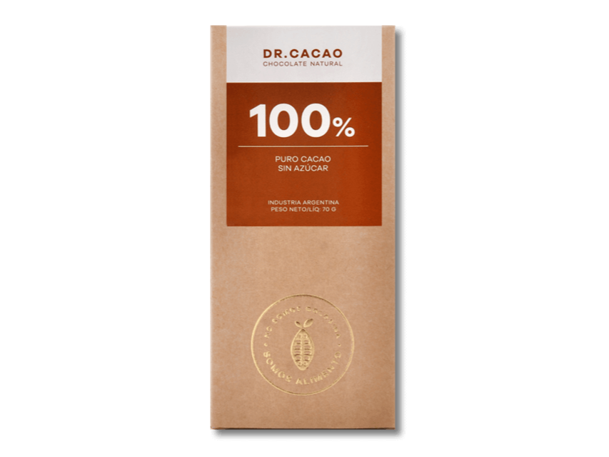 CHOCOLATE 100% CACAO S/ AZUCAR DR CACAO