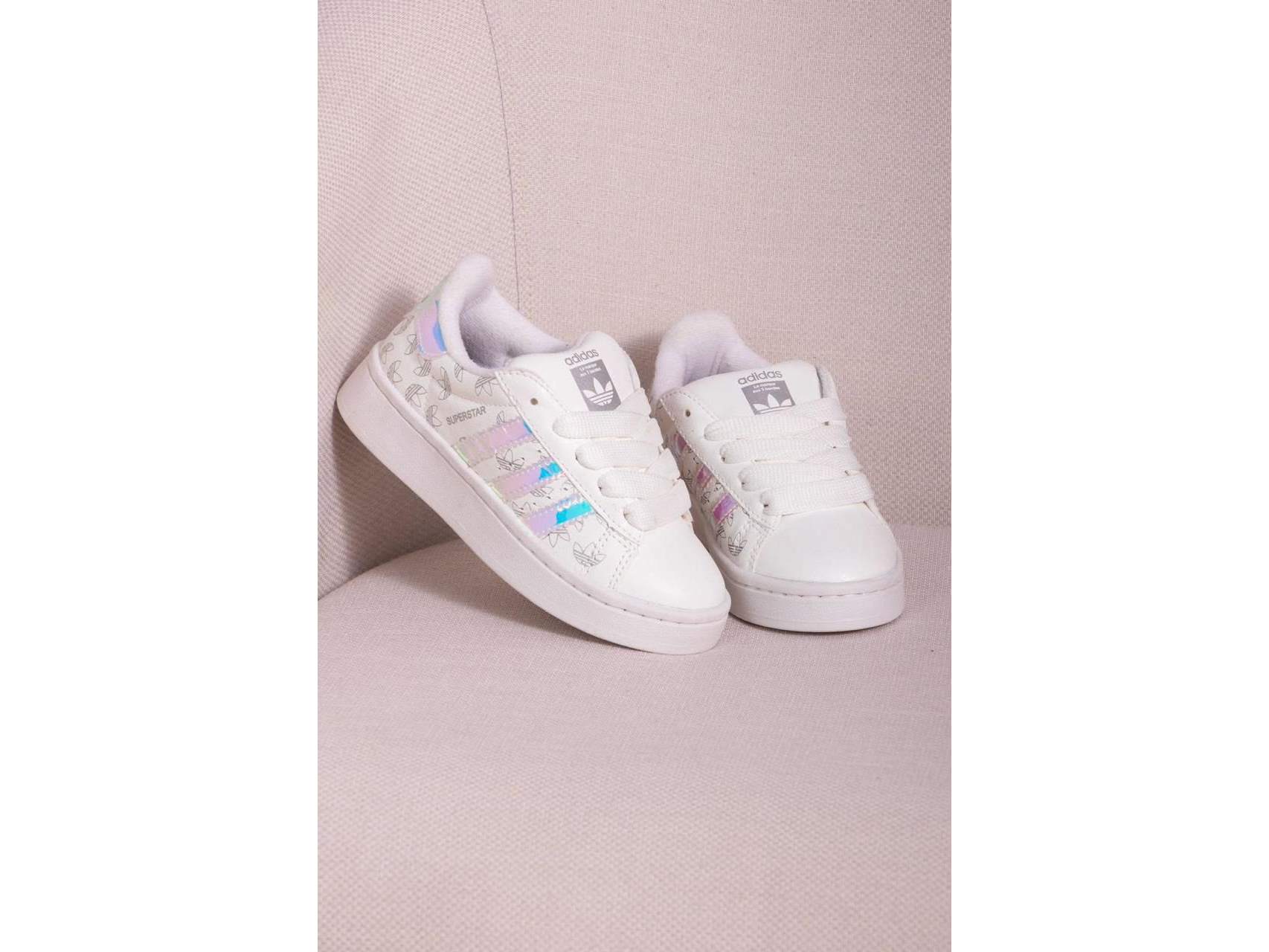 Adidas Superstar Kid Blanco Holografico