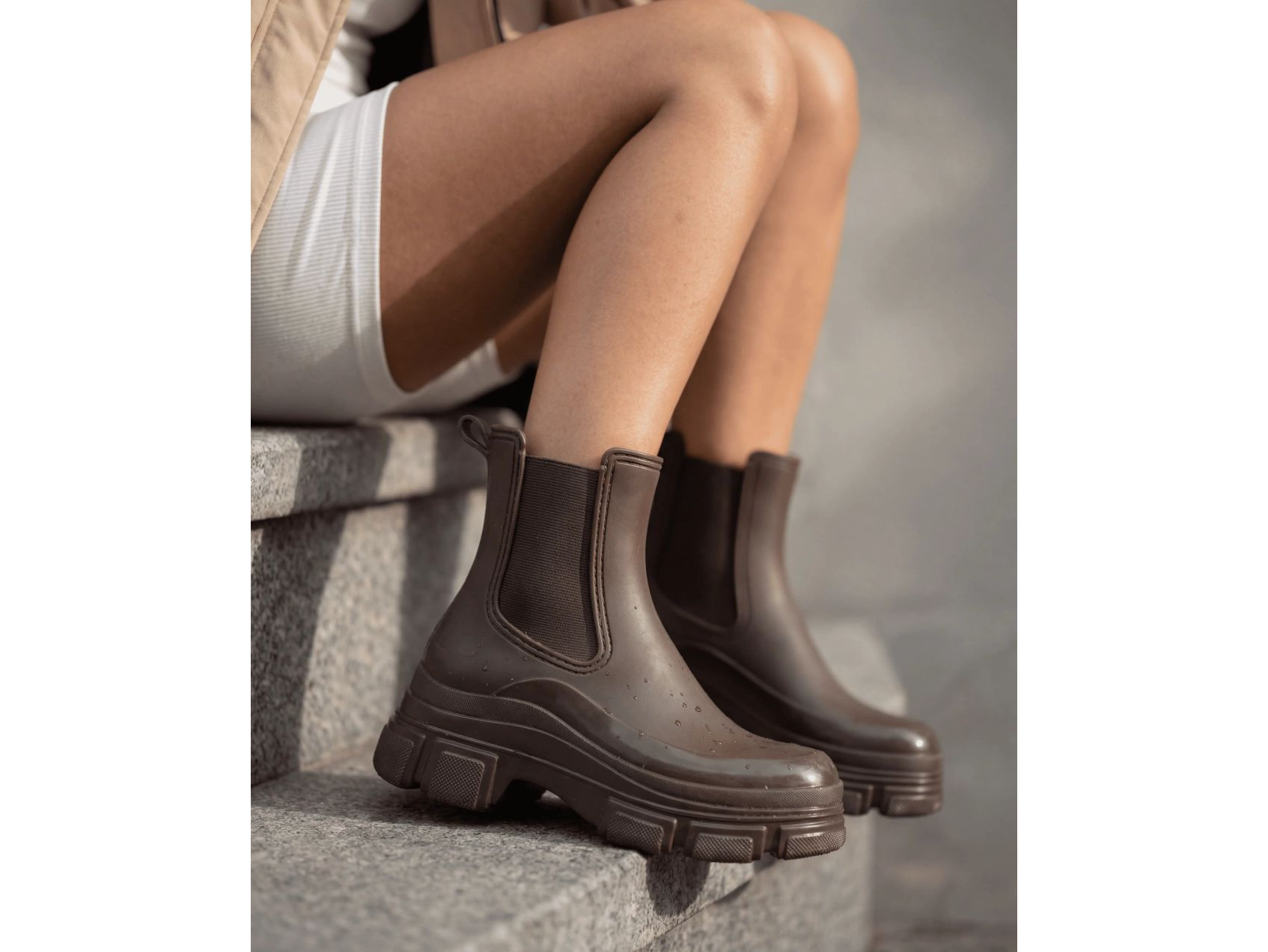 Bota de Lluvia G011 Marron