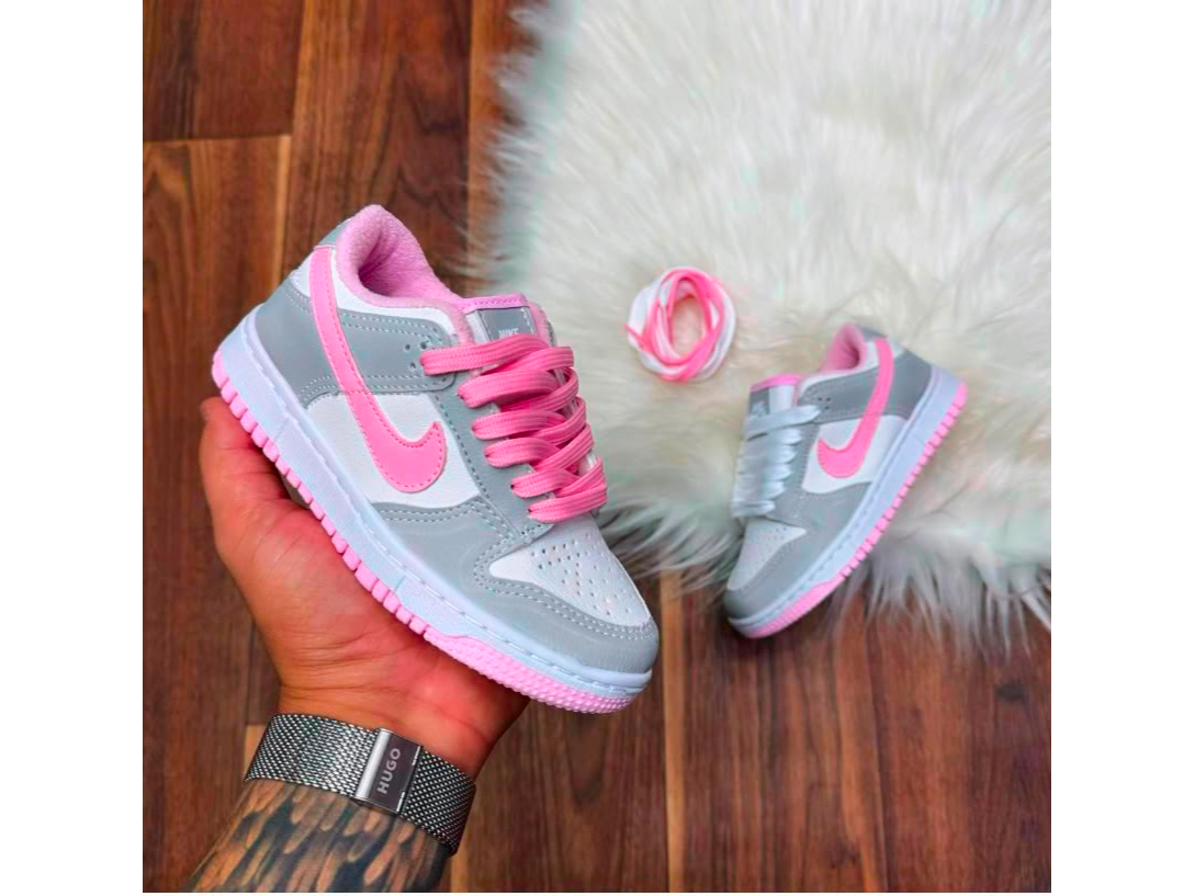 Nike Dunk Kids Gris Rosa