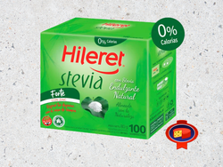 HILERET  STEVIA EN POLVO X 100 SOBRES