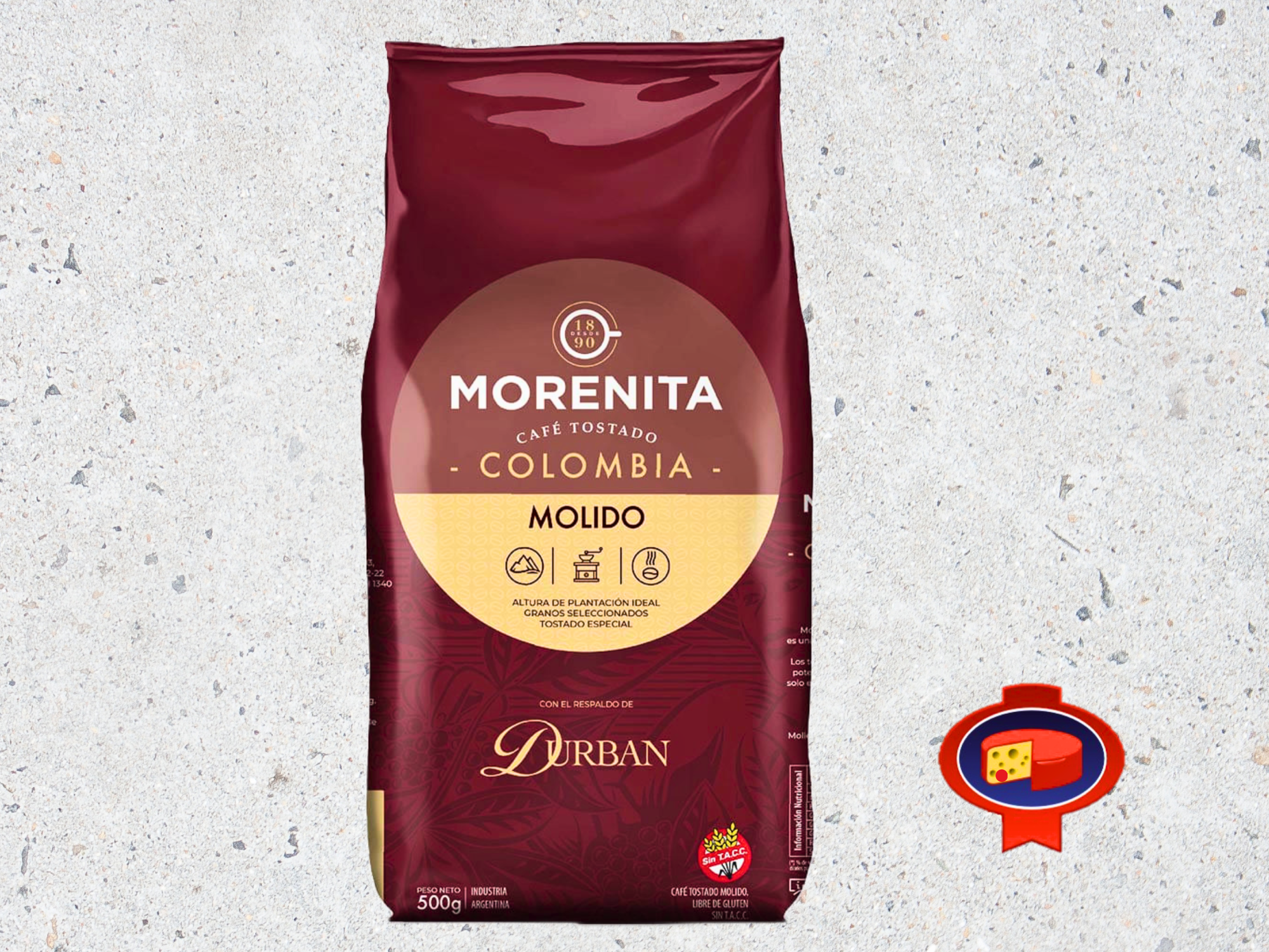 CAFÉ TOSTADO LA MORENITA COLOMBIANO MOLIDO  X 500 GR