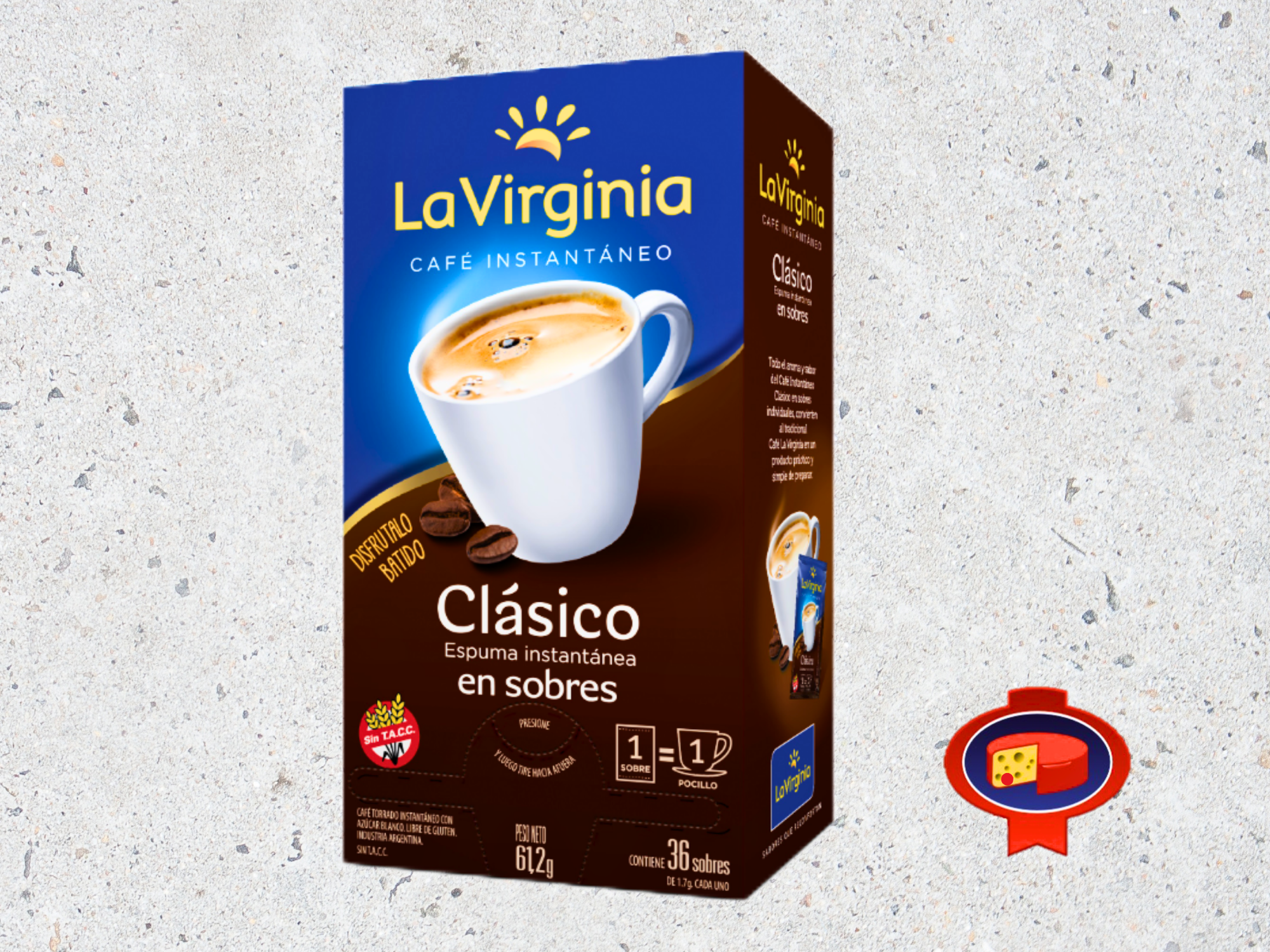 CAFE INSTANTANEO LA VIRGINIA EN SOBRES X 36 UN.