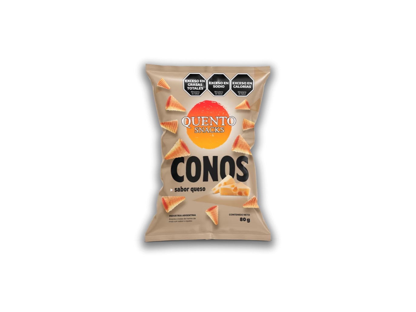CONOS SABOR QUESO X 80G QUENTO