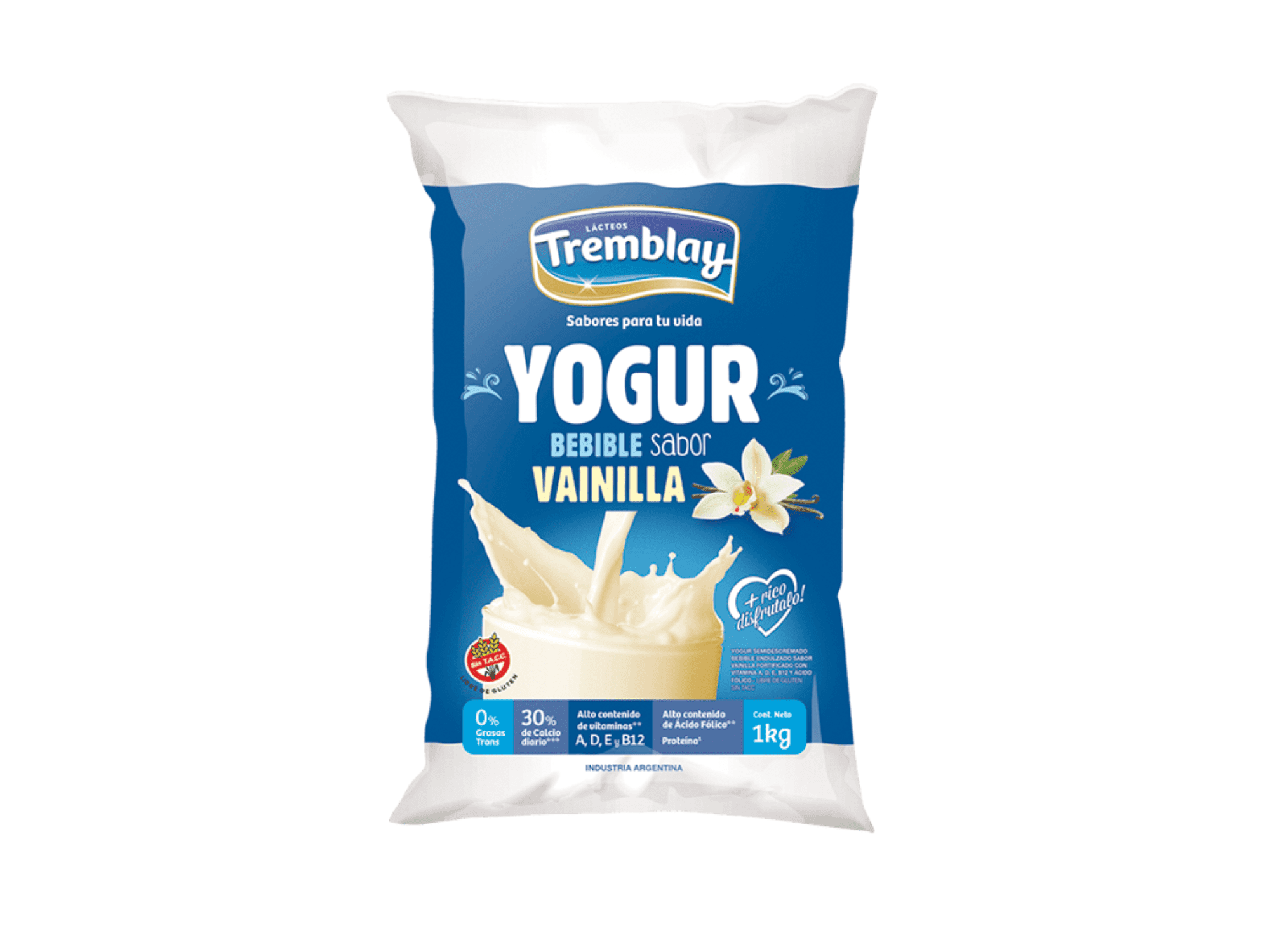 YOGUR TREMBLAY SABOR VAINILLA 1L