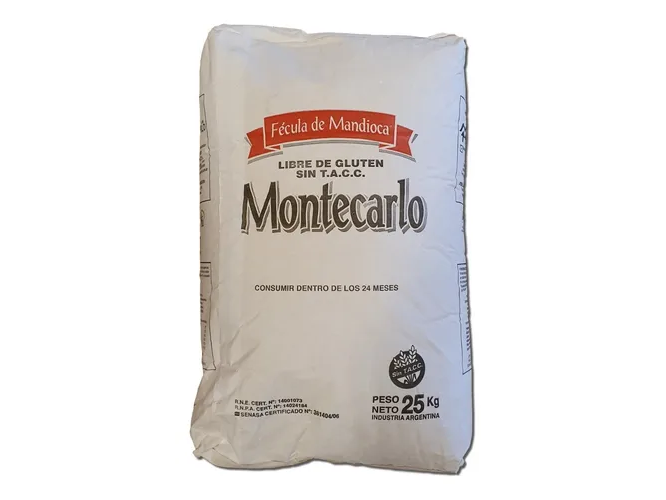 FECULA DE MANDIOCA X 25 KG MONTECARLO
