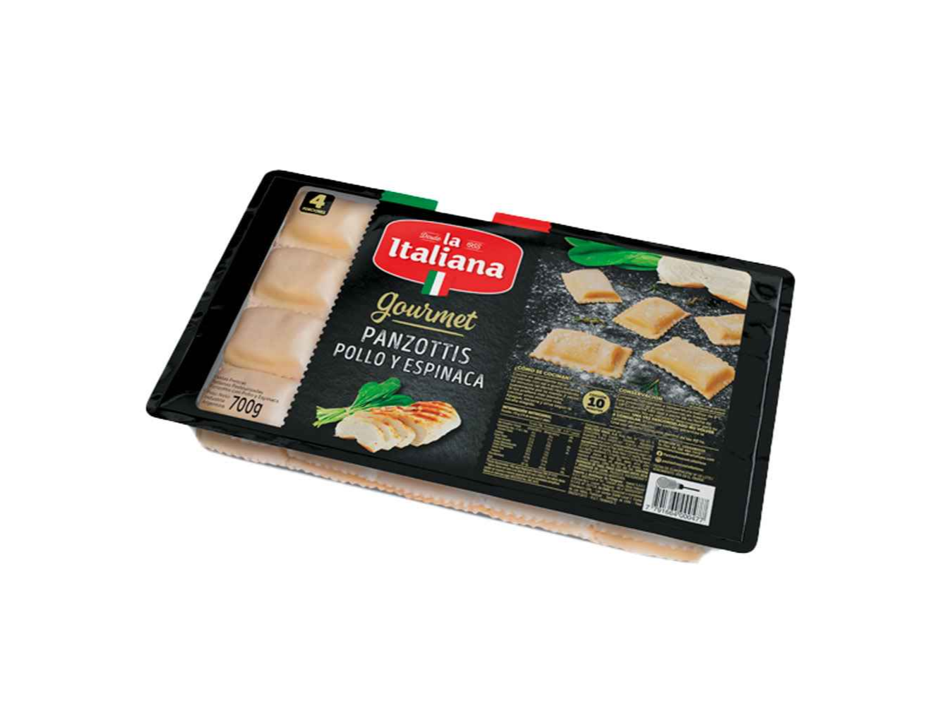 PANZOTTIS DE POLLO Y ESPINACA X 700 GR LA ITALIANA