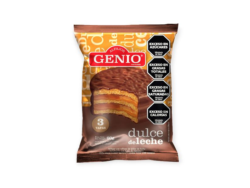 ALFAJOR TRIPLE NEGRO GENIO 60g