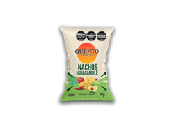 NACHOS SABOR GUACAMOLE 90G QUENTO
