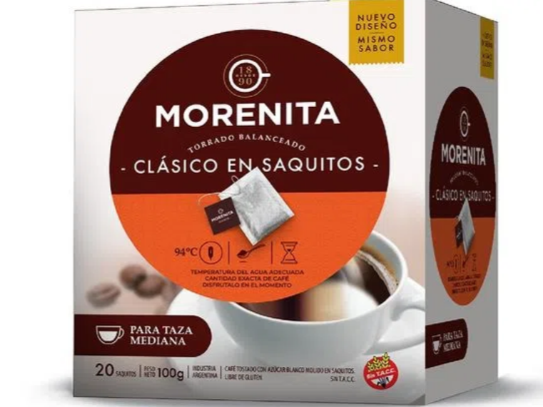 CAFE EN SAQUITOS LA MORENITA X 5G.